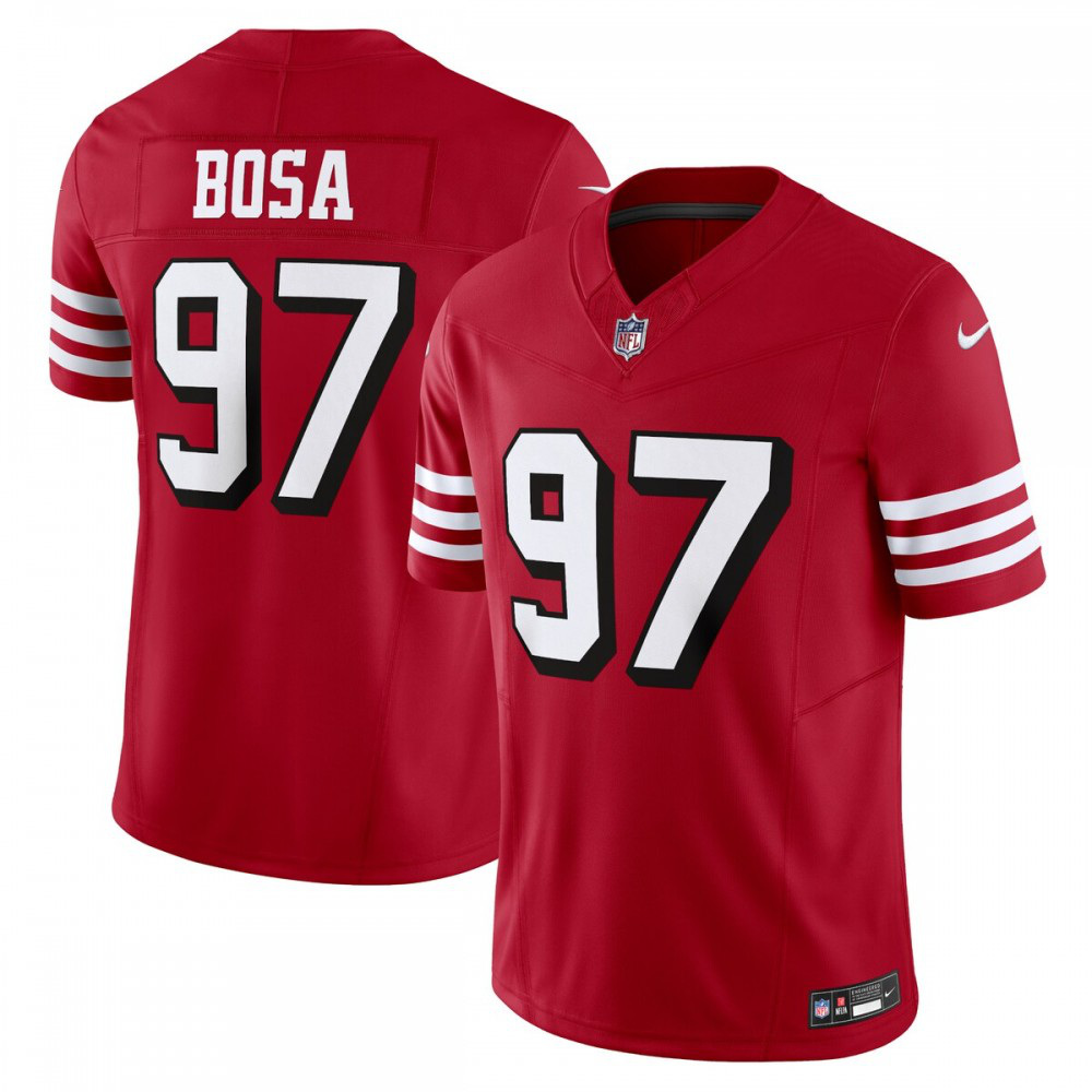 Nick Bosa San Francisco 49ers Nike Vapor F.U.S.E. Limited Alternate 1 Jersey - Scarlet-GridironStore